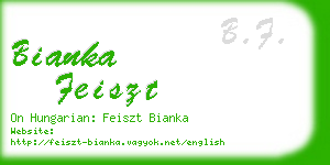 bianka feiszt business card